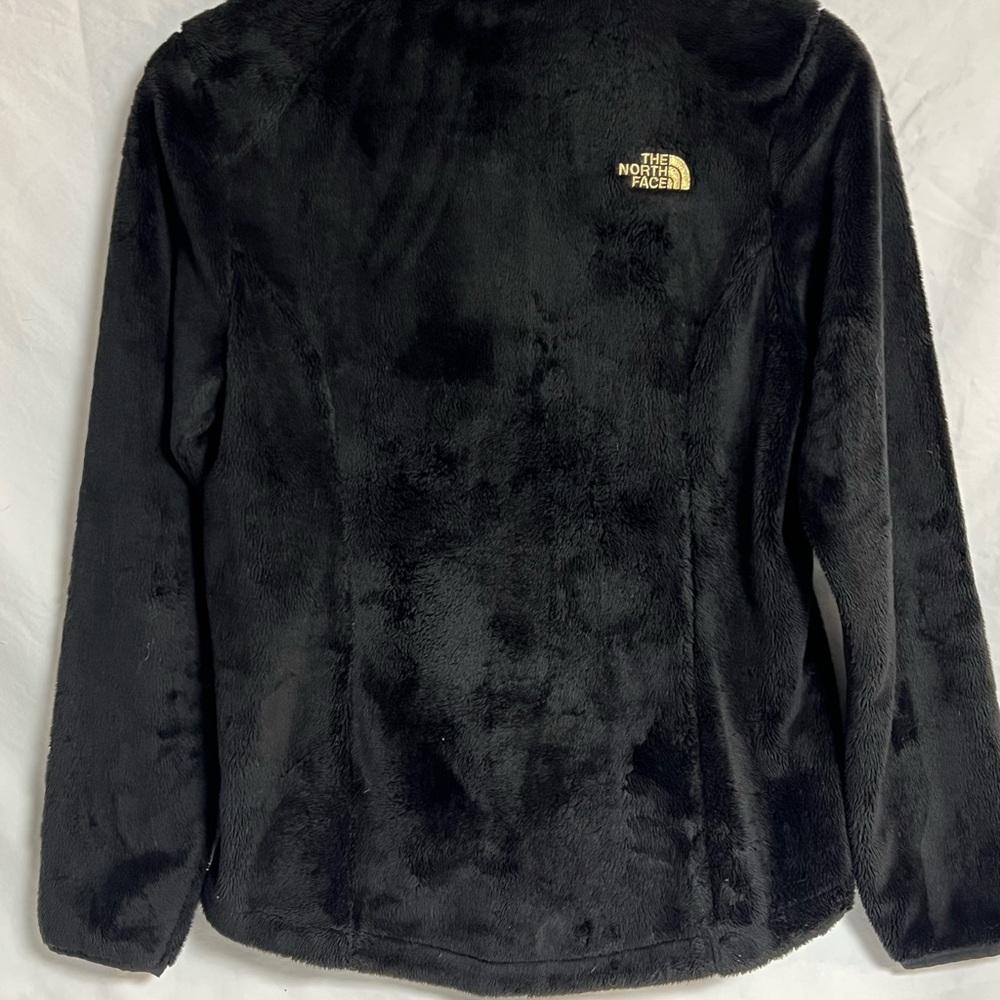 The North Face Women’s Black Osito Fleece Jacket with Gold Logo - Picture 6 of 7